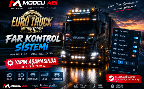 MODCU ABİ | ETS2 FAR KONTROL BETA TEST YAYINDA! 💡