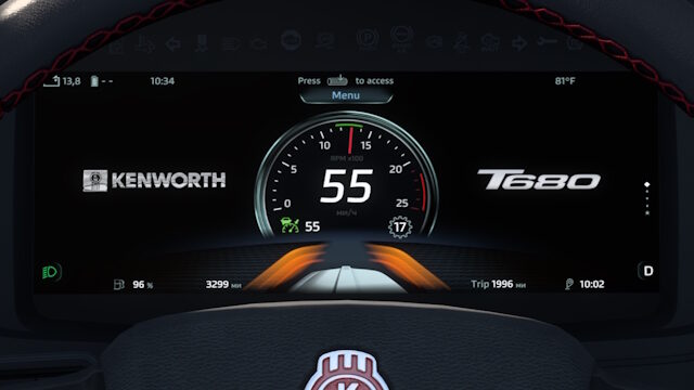 Kenworth T680 Next Gen Improved Dashboard