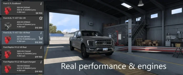Ford F150 Raptor Real Performance & Engines v1.0